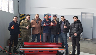 Провести обучение работе с оборудованием для узбекских клиентов